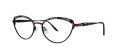 Caviar 1814 Black/ Purple w/ Clear Crystals (28) Eyeglasses - Color Image