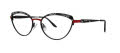 Caviar 1814 Red/ Gold w/ Clear Crystals (4) Eyeglasses - Color Image