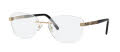 Caviar 2395 Gold w Clear Crystals (21) Eyeglasses - Color Image