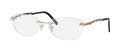 Caviar 2396 Gold w Clear Crystals (21) Eyeglasses - Color Image