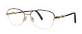 Caviar 2397 Gold/ Black w Clear Crystals (21) Eyeglasses - Color Image