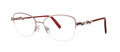 Caviar 2397 Pink Rose/ Burgundy w Clear Crystals (35) Eyeglasses - Color Image