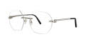 Caviar 2400 Silver w Clear Crystals (35) Eyeglasses - Color Image