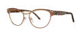 Caviar 2631 Brown w Clear Crystals (16) Eyeglasses - Color Image