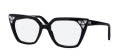 Caviar 3026  Black w Clear Crystals (24) Eyeglasses - Color Image