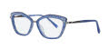 Caviar 3028 Blue with Clear Crystals (55) Eyeglasses - Color Image