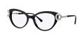 Caviar 4905 Black w Clear Crystals (24) Eyeglasses - Color Image
