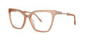 Caviar 4913 Peach w Clear Crystals (65) Eyeglasses - Color Image