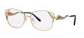 Caviar 5667 Gold w Clear Crystals (21) Eyeglasses - Color Image