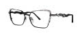 Caviar 5677 Black/ Gold w Clear Crystals (24) Eyeglasses - Color Image