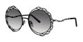 Caviar 6894 Black w Clear Crystal w Grey Lens (24) Sunglasses - Color Image