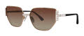 Caviar 6897 Gold w Clear Crystals w Brown Lens (21) Sunglasses - Color Image