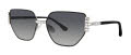 Caviar 6897 Silver w Clear Crystals w Grey Lens (35) Sunglasses - Color Image