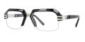 Cazal 6020 Black - Silver (002) Eyeglasses - Color Image