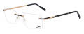 Cazal 7097 Black-Gold (001) Eyeglasses - Color Image