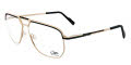 Cazal 7101 Black-Gold (001) Eyeglasses - Color Image