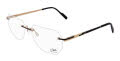 Cazal 7102 Black-Gold (001) Eyeglasses - Color Image