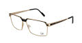 Cazal 7105 Black-Gold (001) Eyeglasses - Color Image