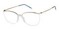 CHARMANT Titanium Perfection CT 16712 White Gold Eyeglasses - Color Image