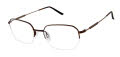 CHARMANT Titanium Perfection CT 29121 Brown Eyeglasses - Color Image