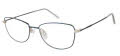 CHARMANT Titanium Perfection CT 29227 Blue Eyeglasses - Color Image