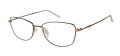 CHARMANT Titanium Perfection CT 29227 Brown Eyeglasses - Color Image