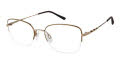 CHARMANT Titanium Perfection CT 29228 Brown Eyeglasses - Color Image