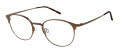 CHARMANT Titanium Perfection CT 11465U Brown Eyeglasses - Color Image