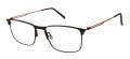 CHARMANT Titanium Perfection CT 29719 Black Eyeglasses - Color Image