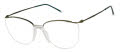 CHARMANT Titanium Perfection CT 16712 Green Eyeglasses - Color Image