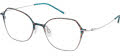 CHARMANT Titanium Perfection CT 16715 Blue Eyeglasses - Color Image