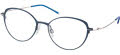 CHARMANT Titanium Perfection CT 16716 Navy Eyeglasses - Color Image