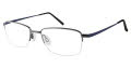 CHARMANT Titanium Perfection CT 11448 Blue (BL) Eyeglasses - Color Image