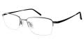 CHARMANT Titanium Perfection CT 11448 Gray 2 (GR2) Eyeglasses - Color Image