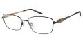 CHARMANT Titanium Perfection CT 12139 Black (BK) Eyeglasses - Color Image