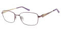 CHARMANT Titanium Perfection CT 12139 Purple (PU) Eyeglasses - Color Image