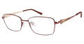 CHARMANT Titanium Perfection CT 12139 Red (RE) Eyeglasses - Color Image