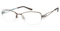 CHARMANT Titanium Perfection CT 12140 Brown (BR) Eyeglasses - Color Image