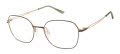 CHARMANT Titanium Perfection CT 29224 Green (GR) Eyeglasses - Color Image