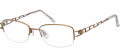 CHARMANT Titanium Perfection CT 10818N Light Brown Eyeglasses - Color Image