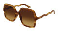 Chloe CH0086S Havana / Brown Gradient Lens (002) Sunglasses - Color Image