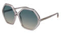 Chloe CH0008S Shiny Light Pink / Gradient Green Lens (002) Sunglasses - Color Image