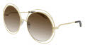 Chloe CH0045S Shiny Light Gold / Gradient Brown Lens (2300D1) Sunglasses - Color Image