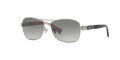 Coach HC7012 Silver-Black / Grey Gradient Lens (910211) Sunglasses - Color Image
