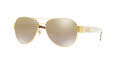 Coach HC7059 Gold-Ivory Wild Beast / Gold Flash Gradient Lens (92496E) Sunglasses - Color Image