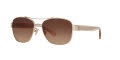 Coach HC7064 Lt Gold-Crys Lt Brown / Brown Gradient Lens (926513) Sunglasses - Color Image
