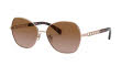 Coach HC7112 Shiny Rose Gold / Brown Rose Gradient Lens (933113) Sunglasses - Color Image