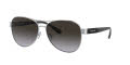 Coach HC7115 Silver / Dark Grey Gradient Lens (90018G) Sunglasses - Color Image