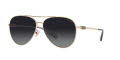 Coach HC7140 Shiny Light Gold / Grey Gradient Polarized Lens (9005T3) Sunglasses - Color Image