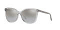 Coach HC8271U Transparent Grey / Silver Flash Lens (51766V) Sunglasses - Color Image